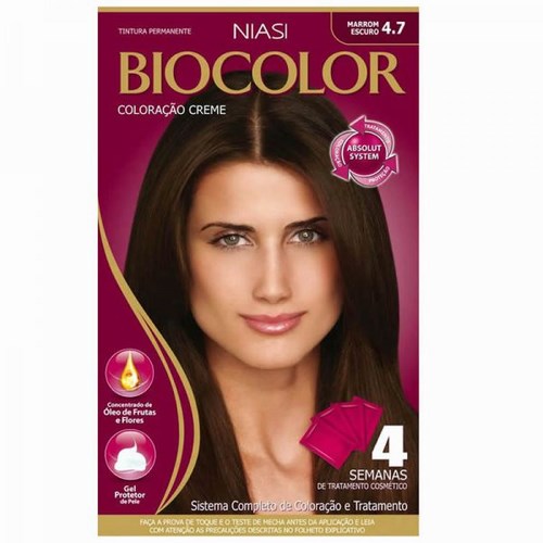 Tintura Biocolor creme 4.7 marron escuro