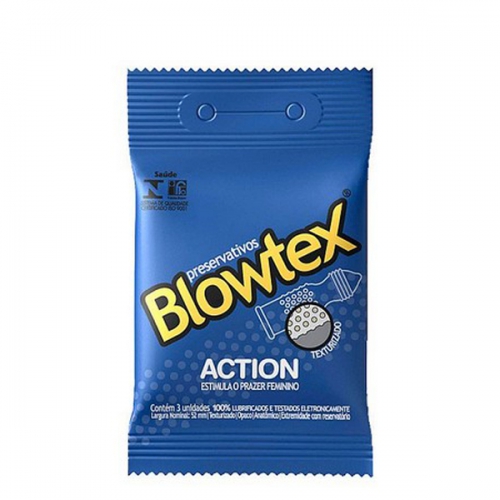 Preservativo Blowtex Action Texturizado 3 Unidades