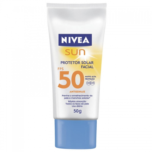 Protetor Solar Facial Nivea Sun Fps50 Antissinais 50g