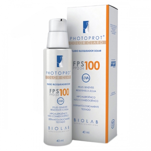 Photoprot color claro fps 100 com 40ml