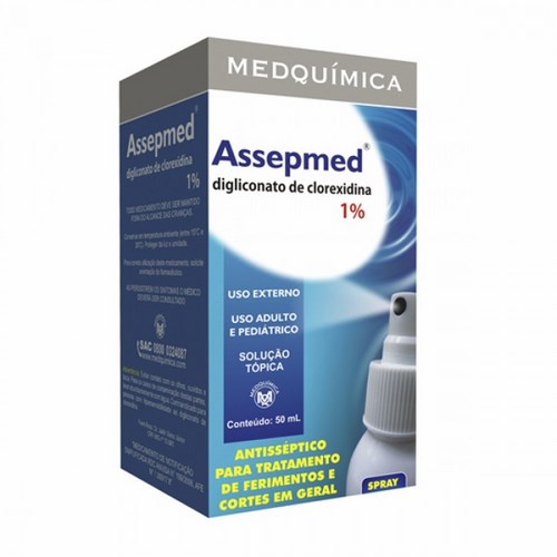 AssepmED 1% solução tópica spray 50ml