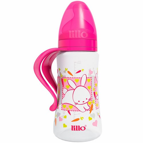 Mamadeira Lillo Design Fashion Ortodontica Rosa 300ml