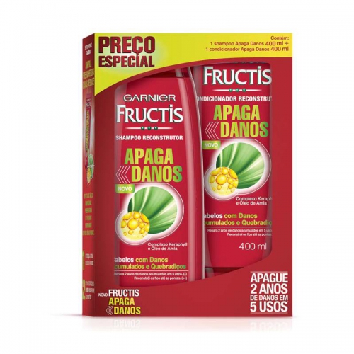 Shampoo + Condicionador Fructis Apaga Danos 200ml