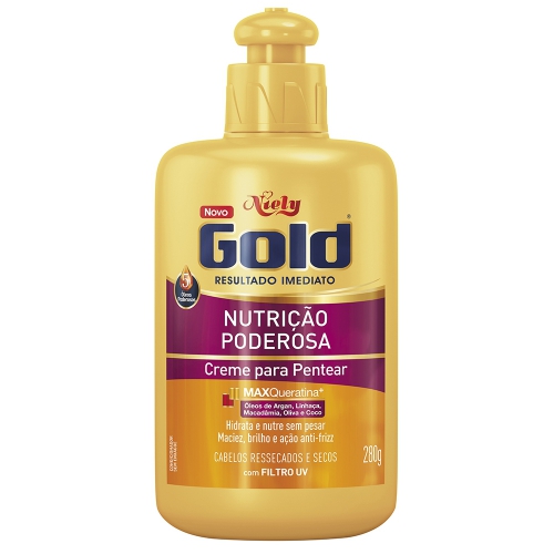 CREME PARA PENTEAR  NIELY GOLD NUTRICAO PODEROSA 280G