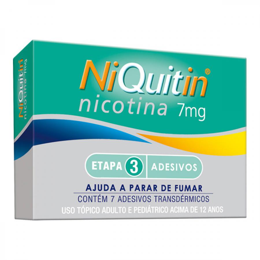 NIQUITIN 7MG COM 7 ADESIVOS