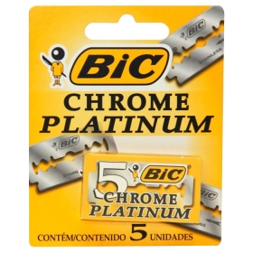 Lâmina Bic Chrome Platinum 5 unidades