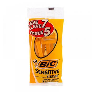 Aparelho de Barbear Bic Sensitive Shaver leve 7 pague 5