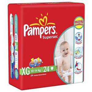 Fralda Pampers Supersec XG Com 24 Unidades