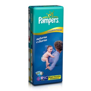 Fralda Pampers Noturna Diurna Mega G Com 44 Unidades
