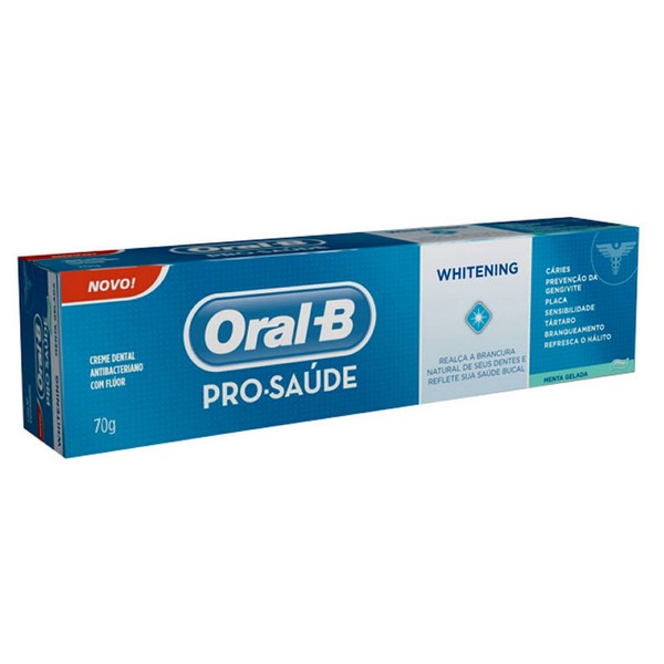 Creme Dental Oral B Pró Saúde Whitening 70g