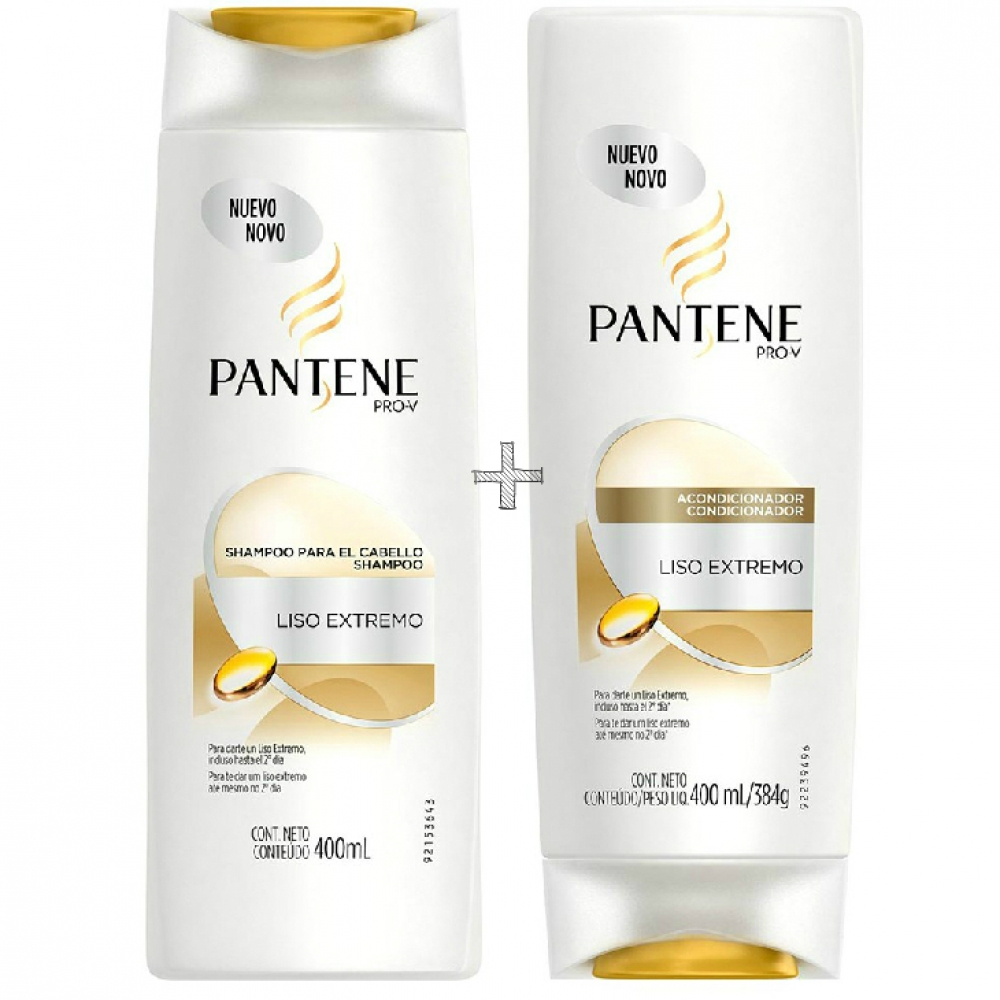Kit Pantene Shampoo + Condicionador Liso Extremo 400ml