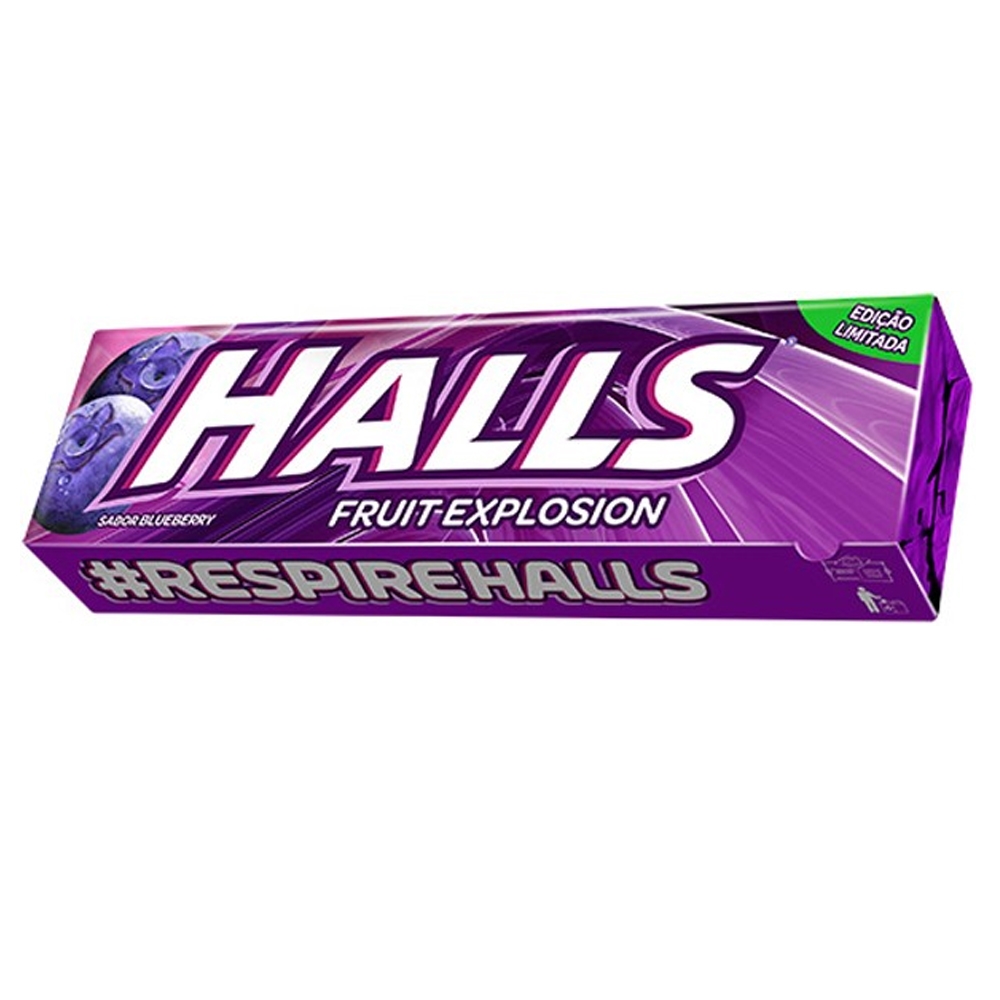 Halls Blueberry Cremoso 10 unidades