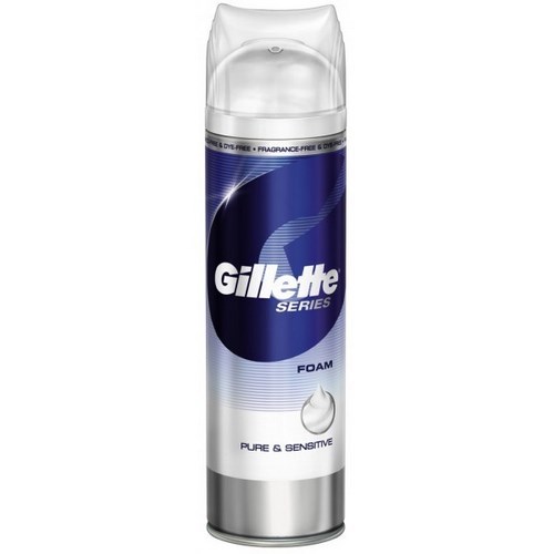 ESPUMA DE BARBEAR GILLETTE SERIES PUREZA E SUAVIDADE 245G