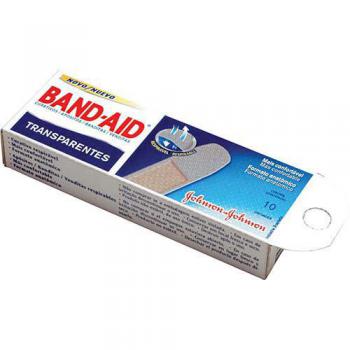 Curativos Band-Aid regular, transparente com 10 unidades