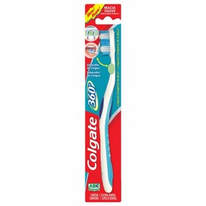 Escova Dental Colgate 360graus Media  Com 1 Unidade