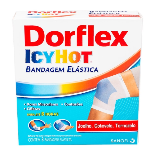 Dorflex Icy Hot Bandagem Elastica com 3 Unidades