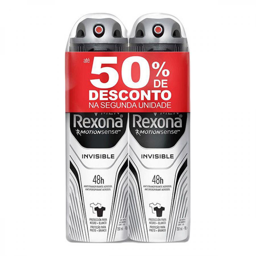 Desodorante Rexona Aerosol Men Invisible Leve Mais Pague Menos