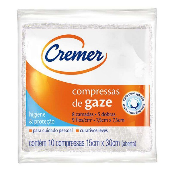 Compressa de Gaze Cremer 10 unidades