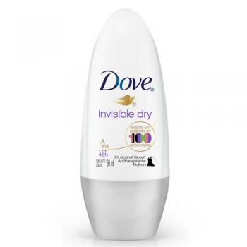 Desodorante Antitranspirante Feminino Dove invisible dry, roll-on, 50mL