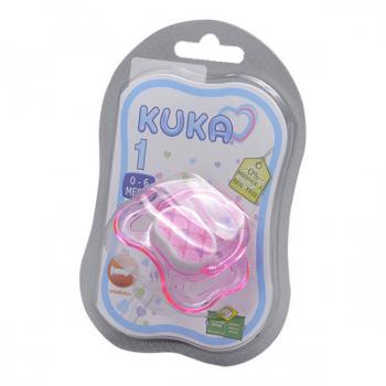 Chupeta Kuka Decorada 0 a 6 meses, plus, rosa