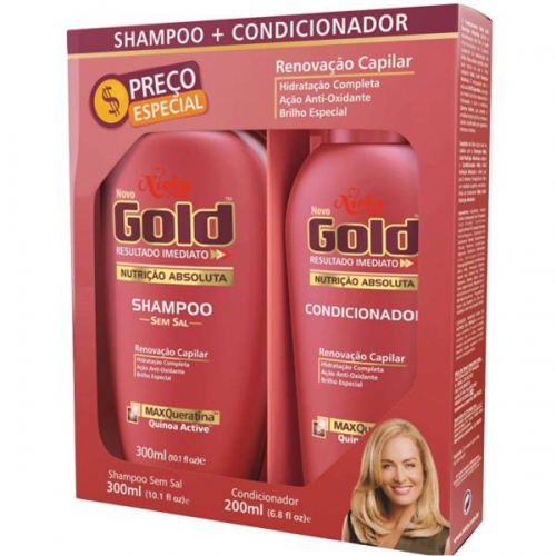 Shampoo + Condicionador Niely Gold Nutrição Absoluta 200ml
