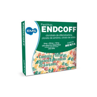 Endcoff Pastilhas Menta com 12 unidades