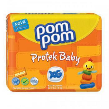 Fralda Pom Pom Protek Baby Economica Tam XG 22 Unidades