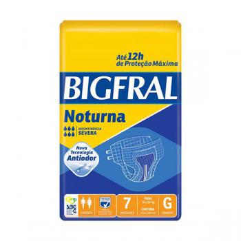 Fralda Geriatrica Bigfral Noturna G 7 unidades