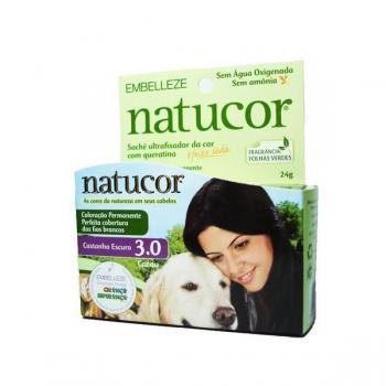Tintura Natucor Castanho Escuro 3.0 Embelleze