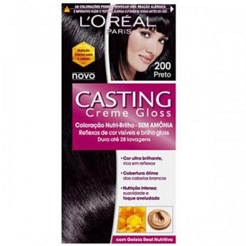 Coloração Casting Creme Gloss 200 Preto L'Oréal Paris