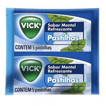 Pastilhas Vick Mentol 5 Unidades