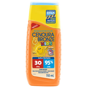 Protetor Solar Cenoura e Bronze Kids FPS30 110ml