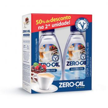 ADOCANTE ZERO CAL SUCRALOSE 100ML 2UN 50%