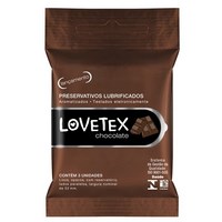 Preservativo Lovetex Chocolate Com 3 Unidades