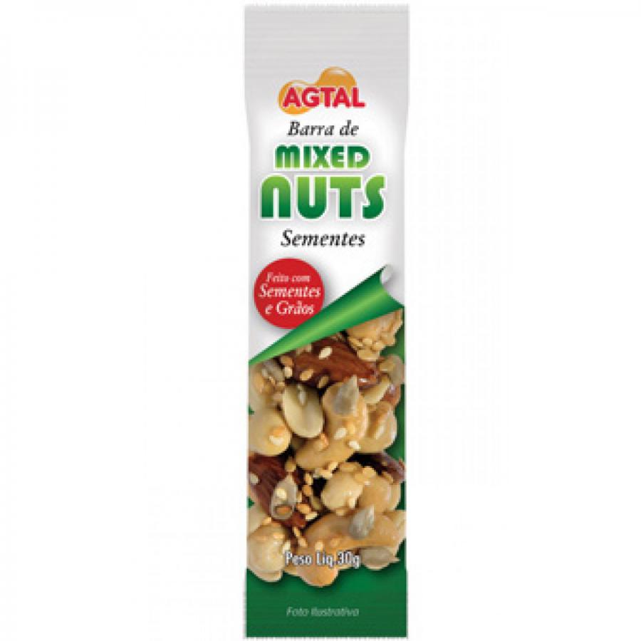 Barra Cereal Mixed Nuts Sementes 30g