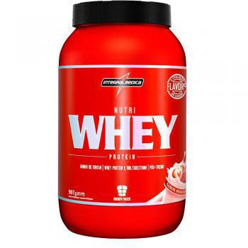 Nutri Whey Protein Morango Integralmedica 907g