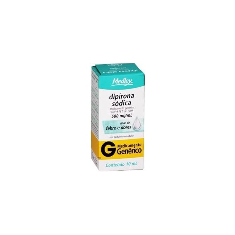 Dipirona Sodica 500mg Gotas 10ml
