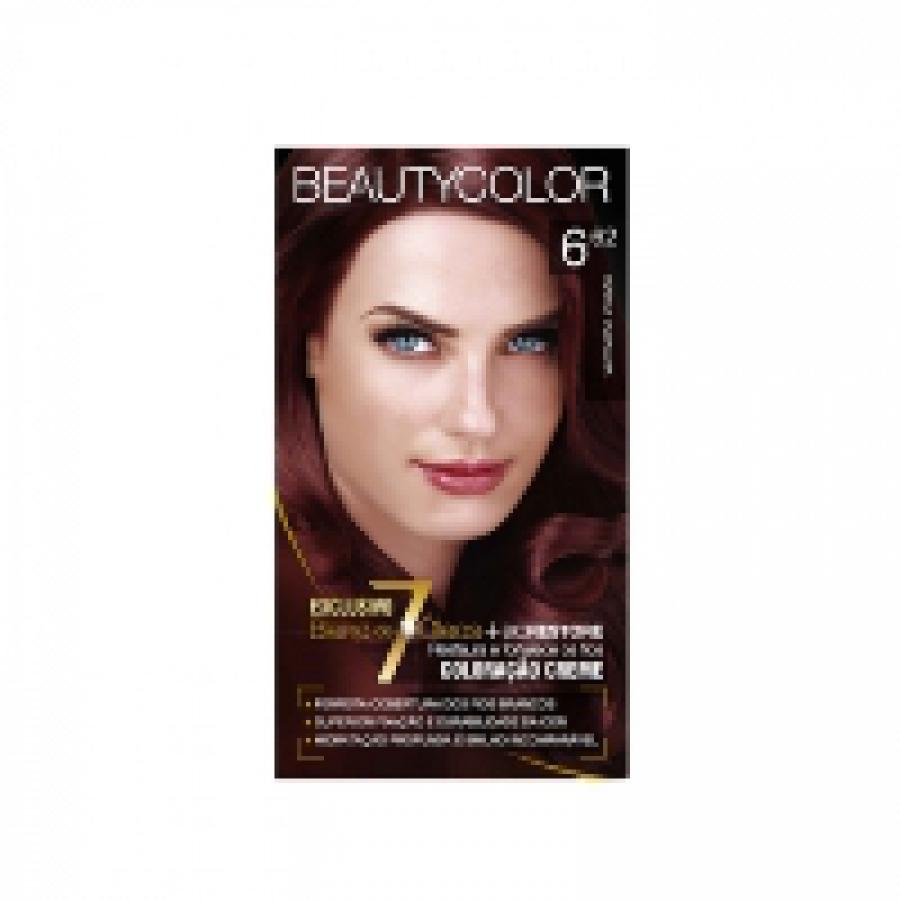 Tintura beauty color 6.62 vermelho irisado