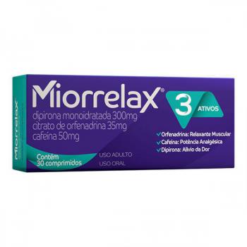 Miorrelax 300mg + 50mg + 35mg 30 comprimidos