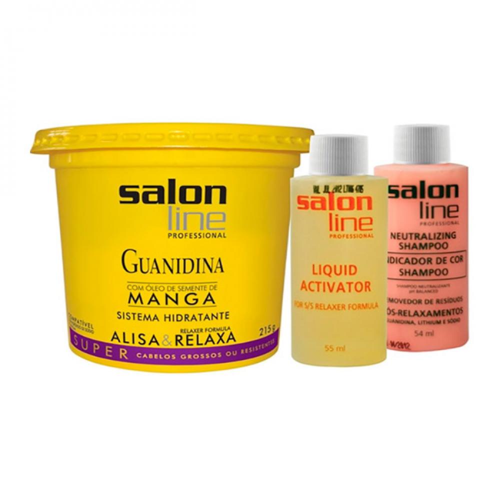 Creme Relaxante Salon Line Guanidina Super Manga Neutralizante 218 g