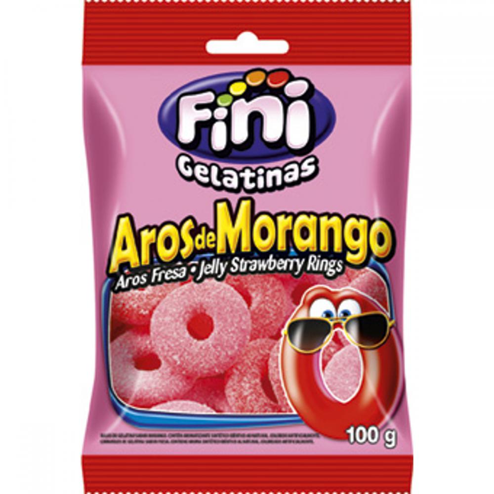 BALAS FINI AROS MORANGO 100GR