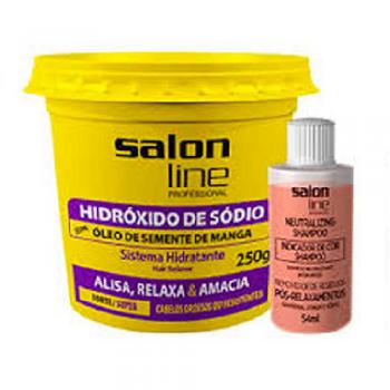 Creme Alisante Salon Line Hidroxido De Sodio Manga 250g