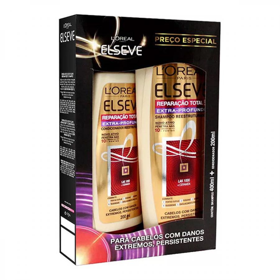 Kit Shampoo + Condicionador Elseve Reparacao Total 5 Esp Quim 200ml