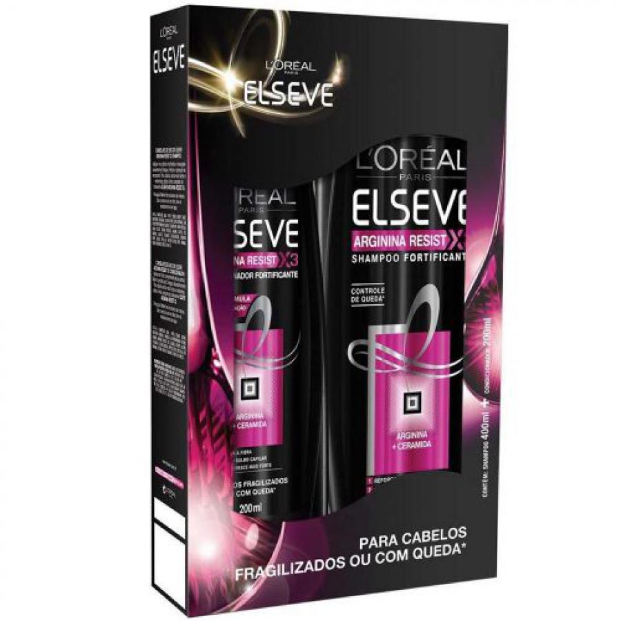 KIT SHAMPOO E CONDICIONADOR ELSEVE ARGININA RESIST 200ML