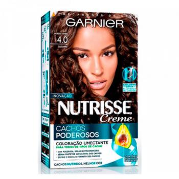 Tintura Garnier Nutrisse Creme Cachos Poderosos 4.0