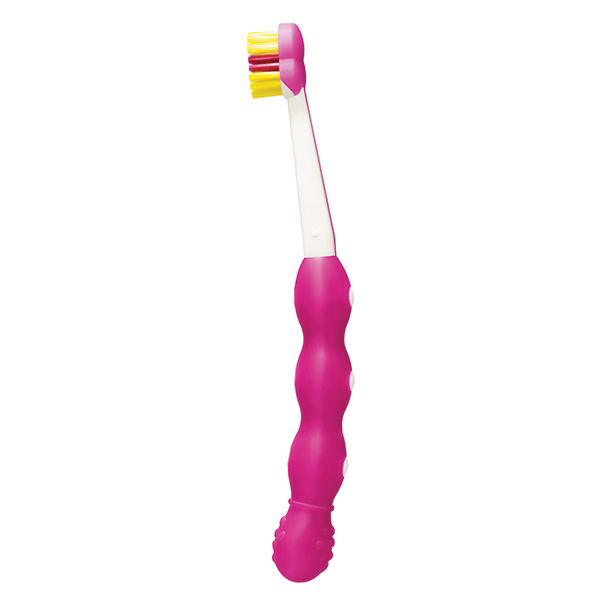 Escova de Dente para Bebês MAM Babys s Brush 6 Meses+ Rosa com 1 unidade